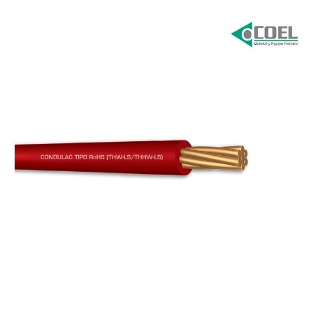 CABLE THW CAL 8 ROJO CONDULAC CARRETE DE 1000 MTS CTHW8R1000