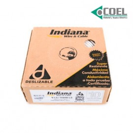 CABLE THW CALIBRE 10 INDIANA BLANCO CARRETE - INDIB10C - SLY304