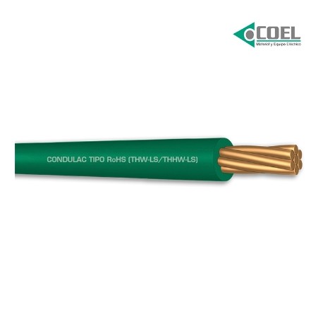 CABLE THW CALIBRE 12 CONDULAC VERDE CARRETE CTHW12V1000