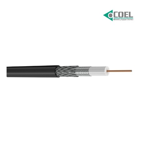 CABLE COAXIAL 60% DE MAYA COLOR BLANCO C/LEYENDA CVCATV6 - 801077