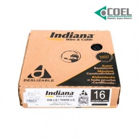 CABLE THWLS 90 600V CALIBRE 16 INDIANA NEGRO - INDIN16 - SLY316