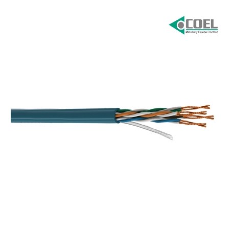 CABLE UTP 5E 4 PARES CALIBRE 24 AZUL ULTRACAT CVCUTP5E - 66445812