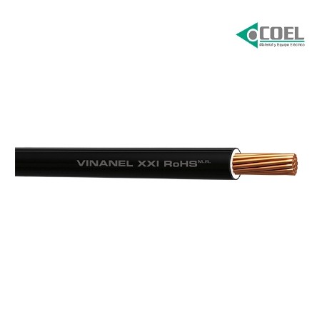 CABLE VINANEL NYLON 600V CALIBRE 10 NEGRO CONDUMEX CVNY10N