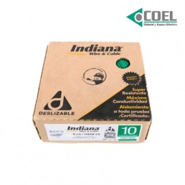 CARRETE CABLE THW LS 90 CALIBRE 10 VERDE INDIANA - INDIV10C - SLY304