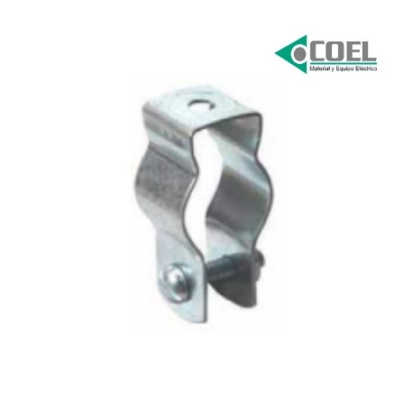 Clip tipo O para conduit EMT o IMC para varilla roscada de 1/4" y 3/8" de Acero Electrogalva - 650274