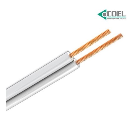 CABLE DUPLEX POT 60  300V CALIBRE 16 CONDULAC BLANCO CPOT16B