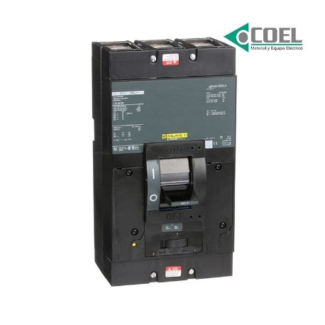 INTERRUPTOR TERMOMAGNETICO 3POLOS 400A 600VCA TE LAL36400